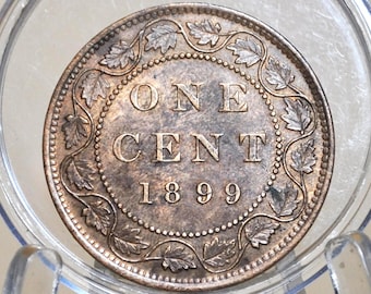 カナダ、1895年、大型1セント銅貨 - Etsy 日本