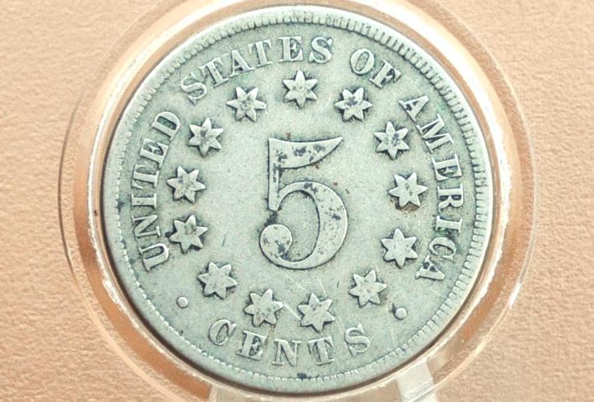 1867 Shield Nickel Without Rays - Various Conditions, Choose by Coin ...