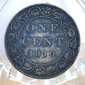 1910 Canadian Cent - Choose by Grade / Condition - King George V - One Cent Canada 1910 Large Cent - 1910 Canadian Penny