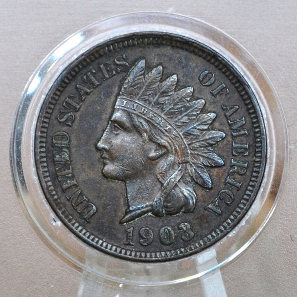 1903 Indian Head Penny - G-VF (Good to Very Fine) Choose by Grade - 1903 Indian Head Cent - Cent 1903 Penny - Great Detail