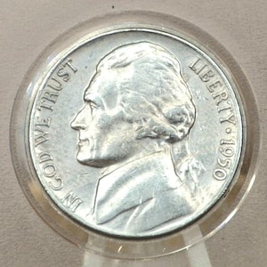 1950 P&D Jefferson Nickels - Choose By Mint Mark And Grade - 1950 D Jefferson Nickel 1950 P Jefferson Nickel - Collectible Coin
