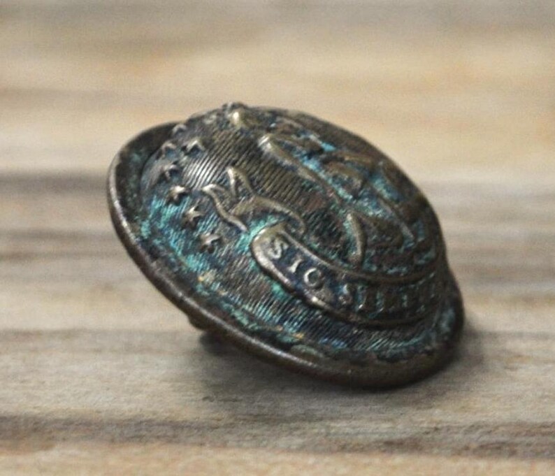 Virginia Va9 Button Antique Post-civil War Era Virginia Officer Coat Button - 1870-92 ...