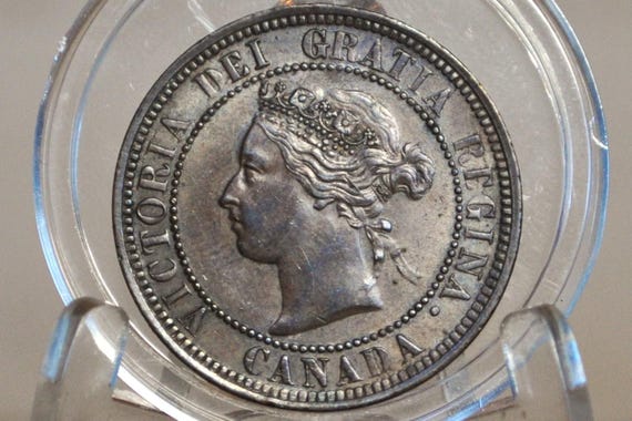 1886 Canadian Cent - VF (very Fine) Grade / Condition - Queen
