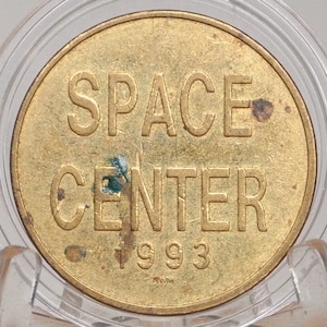 1993 Space Center Arcade Token - Space Station Arcade Game Token