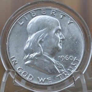 Mezzo dollaro d'argento P&D Franklin del 1960 - Mezzo dollaro P Franklin del 1960 1960 D - Denver + Philadelphia Mints - Mezzo dollaro del 1960