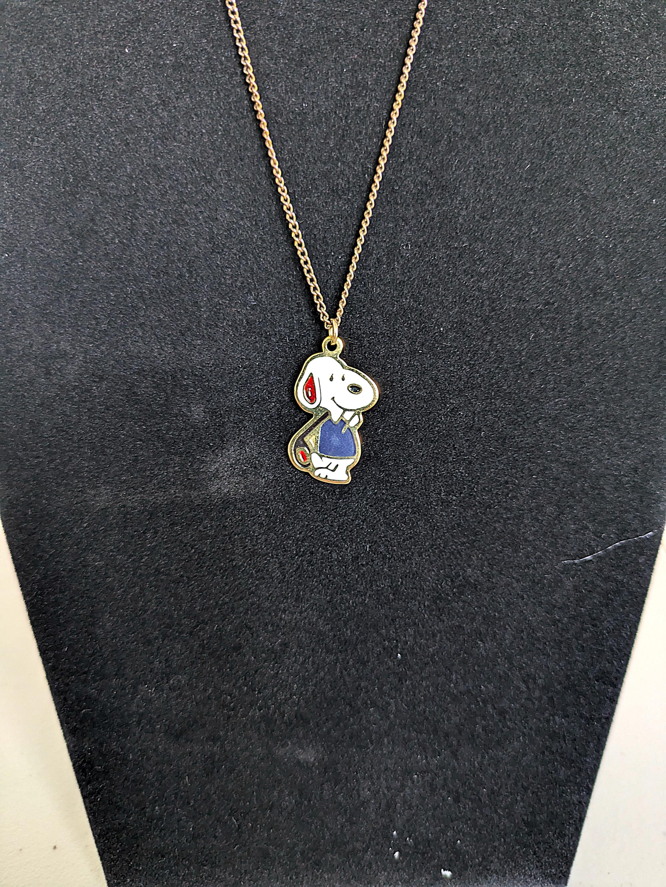 Fan Necklace Peanuts Collection Snoopy Woodstock Women's Size XL H