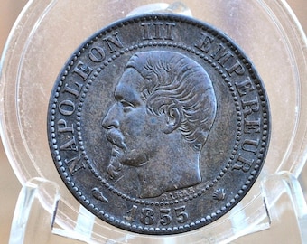 1867年 フランス 20 サンチーム - 銀貨 - ナポレオン3世 フランス 20