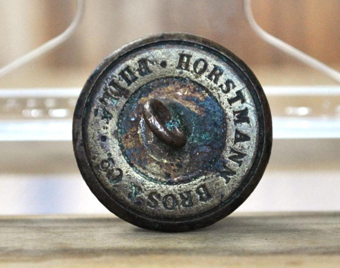Virginia Va9 Button Antique Post-civil War Era Virginia Officer Coat Button - 1870-92 ...
