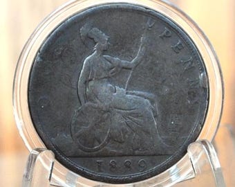 1888 Great Britain Half Penny - VF+ (very Fine+) Grade / Condition