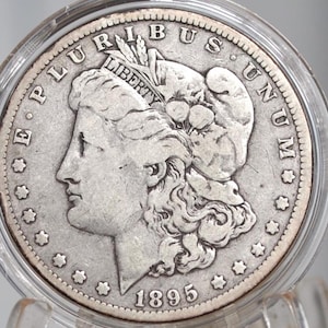 1895-O Morgan Dollar, Key Date - Choice Fine (F-VF) - 1895 O Morgan Silver Dollar 1895O Silver Dollar, Tough Date