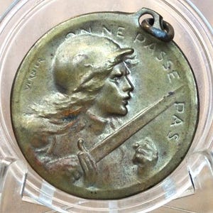 Médaille de la guerre de 1916, bataille de Verdun - Médaille de la bataille de Verdun de la Première Guerre mondiale - Ils ne passeront pas - Médaille de la France WW1