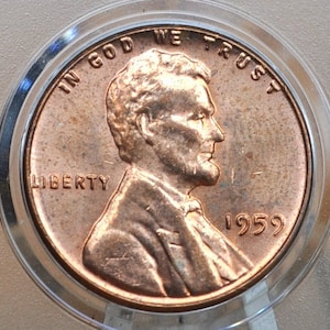 1959 Memorial Penny - P&D Mints, XF/AU/BU Grades/Condition - First Year of Production - Lincoln Cent 1959 D - Collectible Coin (Both Mints)