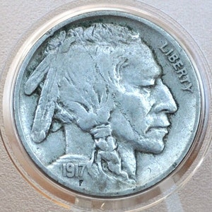 1917 Buffalo Nickel -  Choose by Grade - 1917 P Indian Head Nickel 1917-P Buffalo Nickel 1917