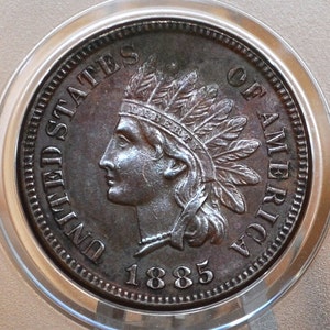 Penny Indian Head del 1885 - Scegli in base al grado/condizione - Il più raro degli anni 1880 - Indian Head Cent 1885 Cent