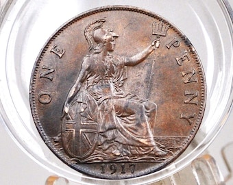 1917年イギリス1ペニー - グレード/コインで選ぶ - 1917年イギリス1
