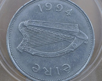 1990年代アイルランド1ポンド硬貨 - 良好な状態 - 1990年1ポンド硬貨