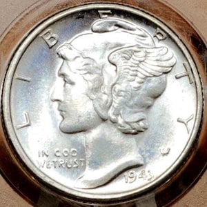1943 Mercury Dimes P,D,S - Choose by Mint & Grade - 1943 D Liberty Head Dime 1943 S Winged Liberty Silver Dime 1943