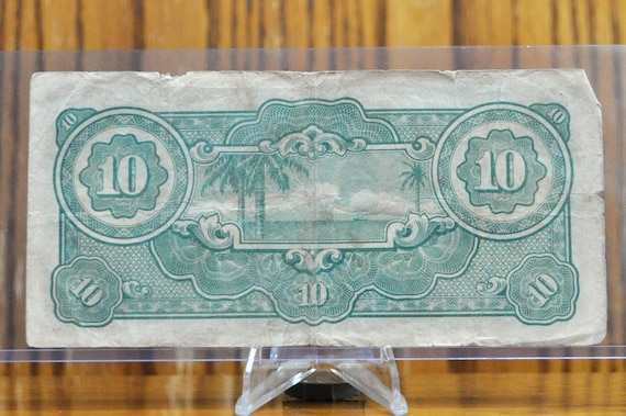1942 Japan Malaya 10 Dollars Note - WWII Occupied Malaysia