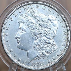 Dólar de plata Morgan de 1881 - Elija por grado/estado - Casa de la Moneda de Filadelfia - 1881 Sin marca de ceca - Dólar Morgan P de 1881