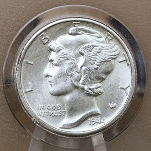 1944 Mercury Dimes P,D,S - Choose By Mint & Grade / Condition - 1944 S Winged Liberty Silver Dime 1944 D Mercury Dime 1944 Dime