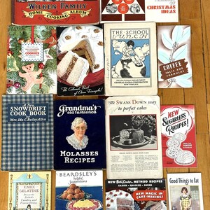 Antique Cookbook/Baking Recipes With Over 40 Different Books!!! - Vintage Recipe Book - Easy Vintage Classic Recipe Booklets