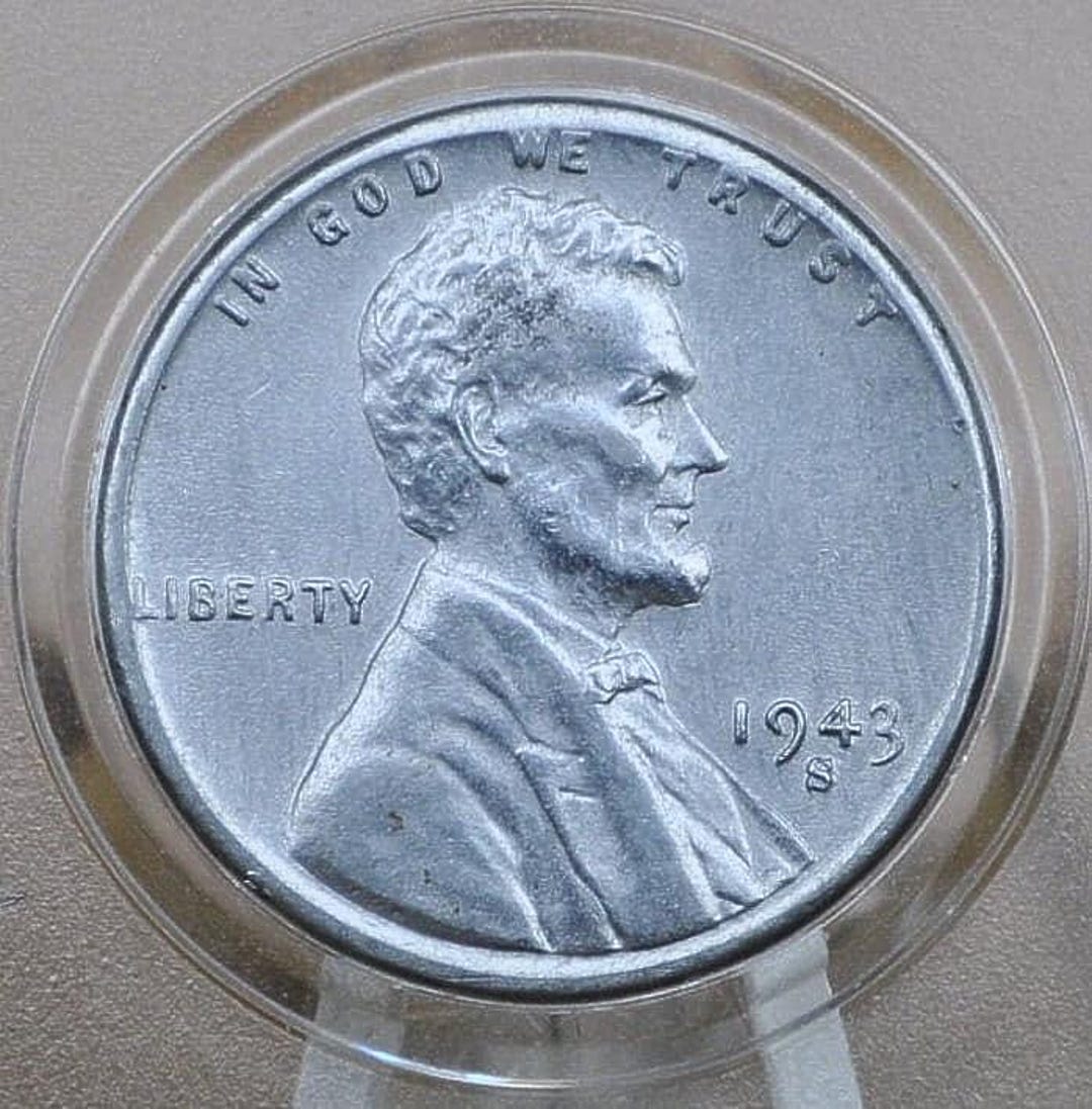 1943 US WWII STEEL PENNY RARE COIN CENT LOT Old Antique -- Antique