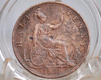 【希少】エラー？イギリスハーフペニー1918 希少】エラー？イギリスハーフペニー1918 1918 Year UK Half Pennies