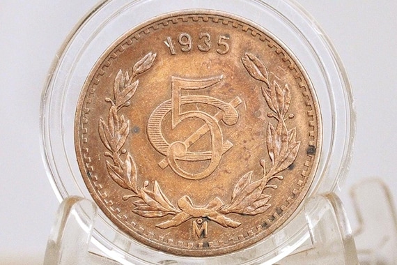1935年メキシコ20センタボ - VF/XFコンディション - メキシコシティ 