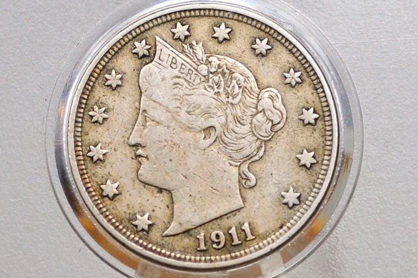 1911 V Nickel - Choose by Grade / Condition - Barber Nickel