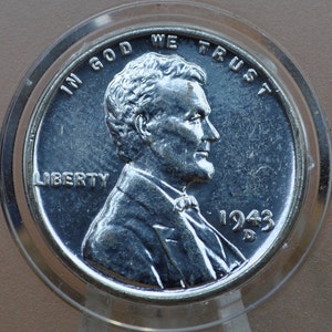 1943-D D Over D Variety - Double Punched D 1943 Steel US Cent - AU - WWII Era Steel Wheat Penny - Rare Variety D Steel Lincoln Penny
