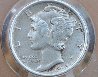 1923 Mercury Dime - Choose by Grade / Condition - Philadelphia Mint - Silver Dime - 1923-P Mercury Head Dime