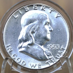 1953 Franklin Half Dollars, P,D,S - Choose By Grade & Mint! - 1953 Silver Half Dollar 1953S Franklin Half Dollar 1953 D