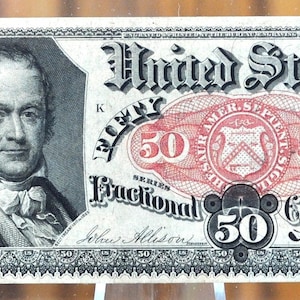 Fifth Issue 50 Cent Fractional Note 1381 (Fr#1381) - Choose by Grade/Condition - 5th Issue Fifty Cent Note Fractional Note Fr1381, Authentic