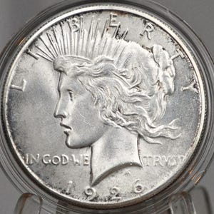 1926 Peace Silver Dollar - Choose By Grade - Philadelphia Mint - 1926 P Silver Dollar  1926 P Peace Dollar, Better Date