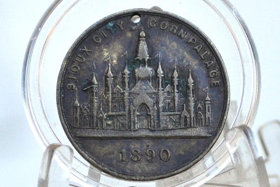 アイオワ州スーシティ、コーンパレス W.H. ベック商人トークン - 1890