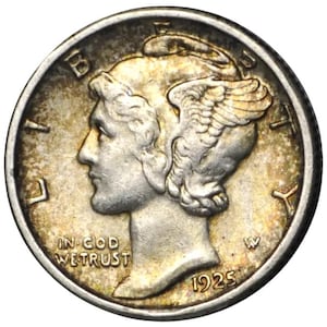 1925 P,D,S Mercury Dimes - Choose By Mint & Grade / Condition - San Francisco Mint Denver 1925 D Winged Liberty Head Dime 1925S Mercury 1925