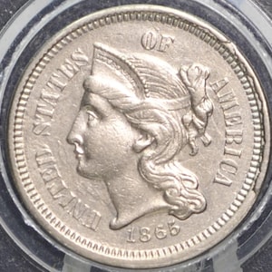 1865年 3セントニッケル - グレードで選ぶ - 南北戦争時代の3セント