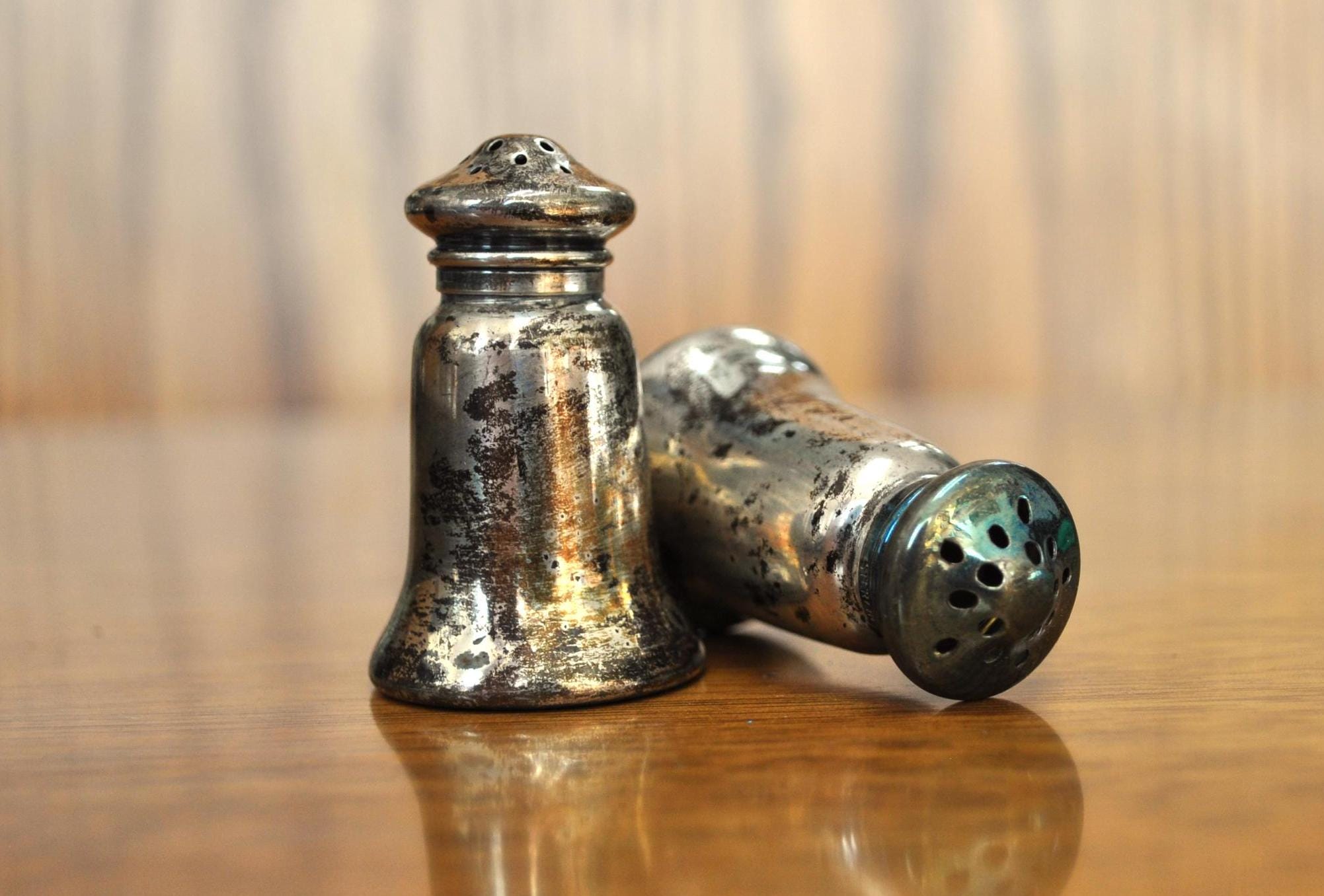 Antique Gorham A3136 Sterling Silver Shakers - Gorham Salt and