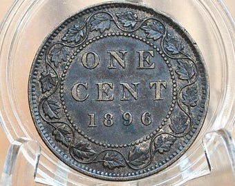 カナダ、1895年、大型1セント銅貨 - Etsy 日本