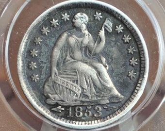 1833年キャップドバストハーフダイム - アンティークの小型銀貨（初期