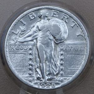 1928 Standing Liberty Silver Quarter - Choose by Grade / Condition - US Silver Quarter 1928