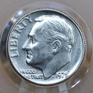 1975 Roosevelt Dime - Great Condition - 1975P Dime, Dime 1975 P Mint