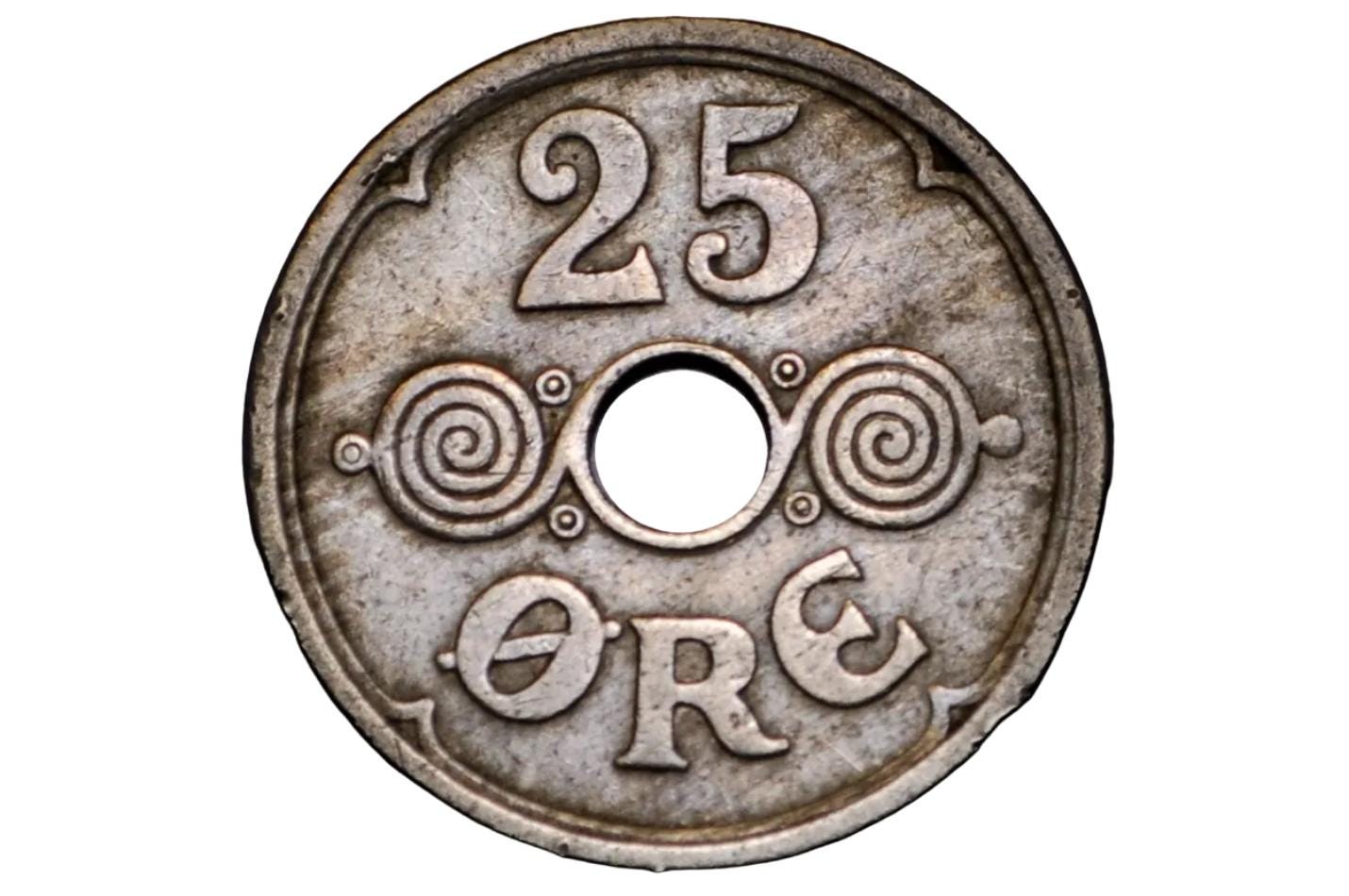 デンマーク　5クローネ　硬貨　　古銭　まとめ　ハート デンマーク ハートマーク 5枚まとめて 5クローネ 2クローネ 1クローネ