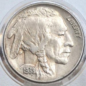 1938-D Buffalo-nikkel – Kies op kwaliteit/staat – Laatste productiejaar – Denver Mint – 1938-D nikkel – Indian Head-nikkel 1938D