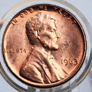 1963 P&D Lincoln Memorial Pennies - Choose by Mint and Grade - Philadelphia, Denver 1963 P Memorial Cent 1963 D