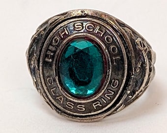 Vintage Danecraft High School Class Ring Charm - Stamped and Tested Sterling Silver - Danecraft Sterling