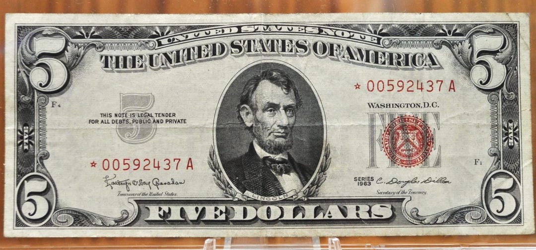 5 Dollar Star Notenull