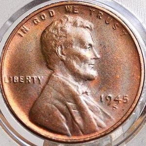1945 P,D,S Wheat Pennies - Choose by Mint & Grade - 1945 S Wheat Ear 1945 D Wheat Back 1945 Penny - WWII Era Coin