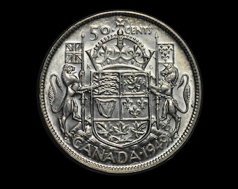 1940-1959 Canadian Silver Half Dollars - XF-BU (Extremely Fine to Unc.) - 80% Silver - 50 Cent Silver Canada Fifty Cents Canadian