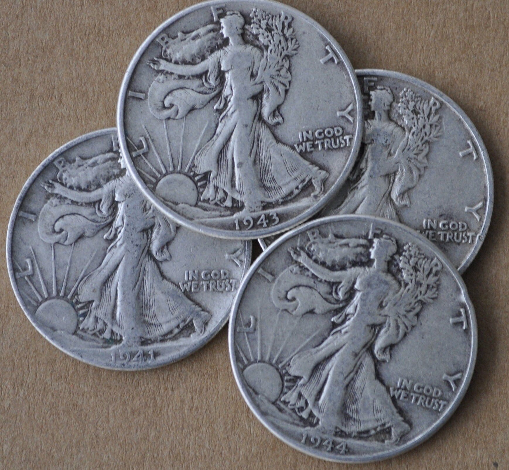 Walking Liberty Half Dollars - Silver Half Dollars From 1916-1947 - US Silver  Half Dollars From the 1910s, 20s, 30s, and 40s - Etsy UK